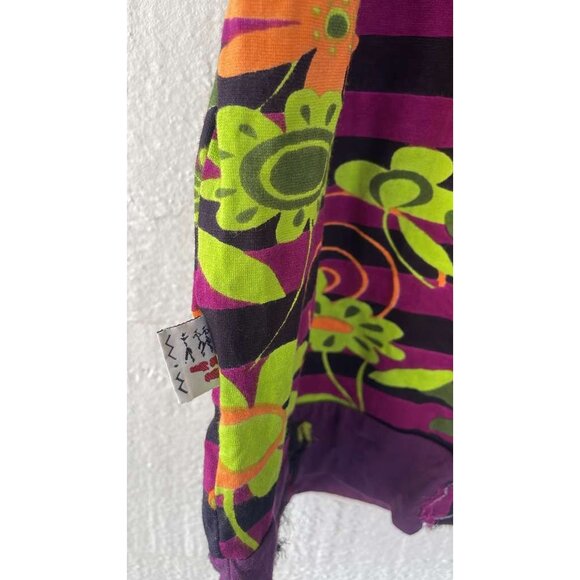 Savage Culture Colorful Doll Printed One Shoulder Top M - Picture 2 of 6